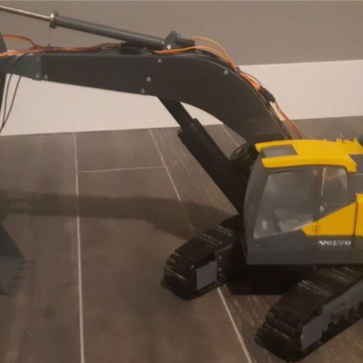 EC300E rc excavator 3D model