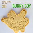 VENTA-COOKIE-cuads_Mesa-de-trabajo-1.jpg Bunny Boy - Easter Cookie cutter with stamp