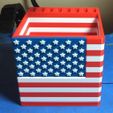 Cube_US_Flag_2.jpg USB and Pencil Holder - United States Flag