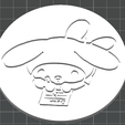 Print_Preview_MM_Writing.png My Melody Coaster - Writing