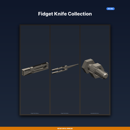 Fidget Flipper Collection - 3-Model STL Bundle