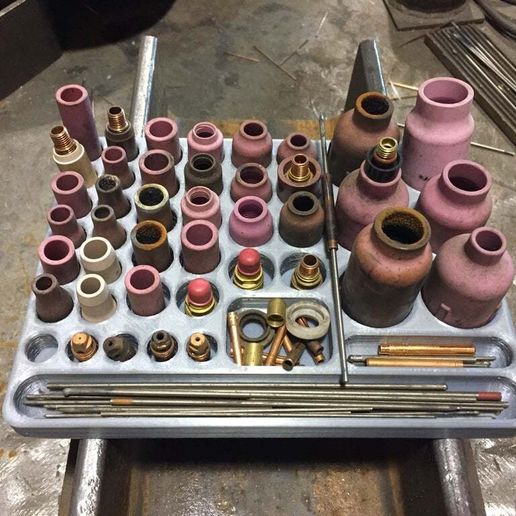 TIG Cup Organizer for size 20 or 9 torch