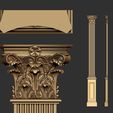 6-ZBrush-Document.jpg 90 classical columns decoration collection -90 pieces 3D Model