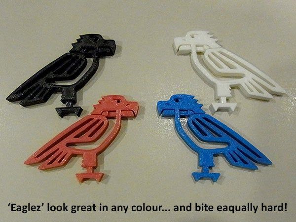 colours_display_large.jpg Free STL file Eaglez... with Moving Beaks that BITE! (No support required)・3D printable object to download, Muzz64
