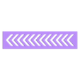 Arrows_5mm.stl Pochoirs pour la bande et la flèche de danger