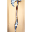 axebbbb.png Leviathan Axe With multiple Pommels | Kratos Axe | With Ohm Clasper | By CC3D