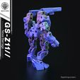 3.jpg GS-Z11 // Nova Barrage - Modular 3D-Printed Mecha || 15cm || Sci-fi Robot Toy Figure