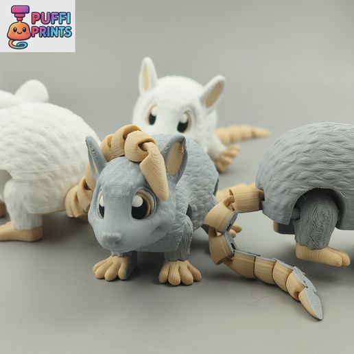 03.jpg Flexi Mouse – Rato articulado e engraçado | Modelo imprimível em 3D