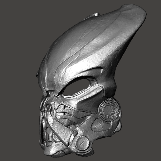 2.png Bionic Predator Cyborg Biomask casco armadura- ULTRA DETAIL cosplay tamaño 2 versiones Hi-Poly STL para la impresión 3D