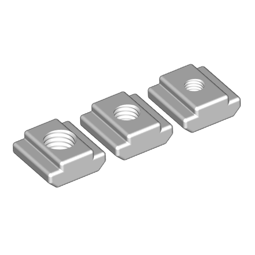 3D-PRINTABLE-T-NUT-SLOT-M3-M4-M5-PROFILE-ALUMINIUM-STL-PREMIUM-DIY-APIOBI.png Bundle of T-slot nuts for 2020 profile - M3 M4 M5 x 10mm