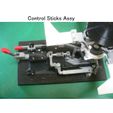 04-Control-Stick-Assy01.jpg MRH Control Sticks, for Helicopter, Fully Articulated Type