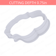 Plaque_1~5in-cookiecutter-only2.png Plaque #1 Cookie Cutter 5in / 12.7cm