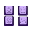 Astra, Flat keycap, profile inwards, angle (Mihovec Design).stl Astra Keycaps Valorant (Multiple Designs - Variations) Bundle
