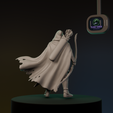 0020.png Elf Ranger | 28mm Miniature | Pre-supported STL