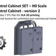 ScaleFiction3D_Cabinet_6.jpg H0 Scale - Control Cabinet and Cable Tray 3D print model