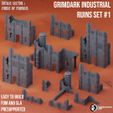 MMF_Set1.jpg Grimdark Industrial Ruins Set #1