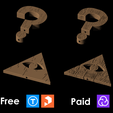 freevspaid.png Файл STL Лопасти Гравити Фолз (подробные)・3D-печатная модель для загрузки