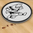 Sharks-coaster-Layered.png Free STL file SOUTH AFRICAN RUGBY - SHARKS - COASTER - LAYERED FOR COLOUR CHANGES・3D printable model to download