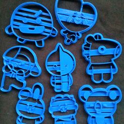 20190906_155158.jpg Free 3D file Kpop BTS BT21 Cookie Cutter Full Set 8 Units・3D printer model to download