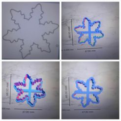 20221024_121155-1.jpg STL file Christmas snowflake outline cookie/clay cutter・3D printer design to download, rinahamilton