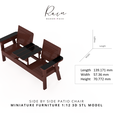 Side-by-Side-Patio-Chair-Miniature-Furniture-4.png Miniature Side by Side Patio Chair, Miniature Double Chair Bench with Table, Mini Outdoor furniture