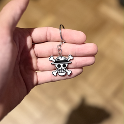 IMG_1696.png 3D file Keychain One Piece // llavero One Piece・3D print object to download