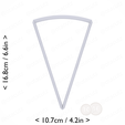 1-10_of_pie~6.25in-cm-inch-top.png Slice (1∕10) of Pie Cookie Cutter 6.25in / 15.9cm