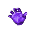 Realistic Hand.obj 真人大小的 3D 扫描男性手部 - 用于雕塑和数字建模的模型