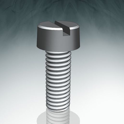 ISO_1207_screw_M3x8 3D model