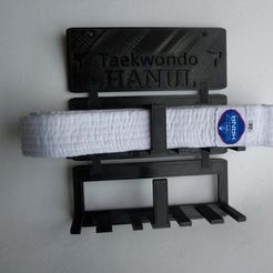 100_2109.JPG Archivo STL gratis Taekwondo_Belt_Hanger_Header_mix・Modelo para descargar y imprimir en 3D, buho3dprint