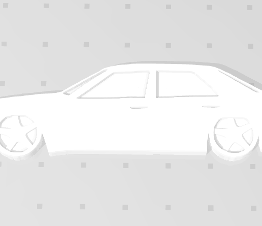 Mercedes Benz W124 Keychain - 3D model önizlemesi