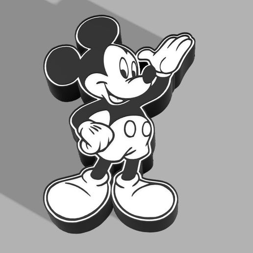 Download STL file mickey lamp • 3D print model ・ Cults