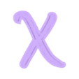 X_Body.stl LED Alphabet Font NEW Walt Disney Name Lamp by T-D3SIGN