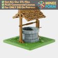 Medieval-Well.jpg 50mm Fantasy Mini Magical Well for D&D Tabletop Wargame Terrain MineeForm FDM 3D Print STL File