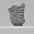 4.png Guanyin Head 3D print model