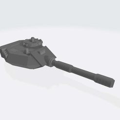 Predator_turret.jpg Descargar archivo STL gratis Cañón de Tanques del Ejército Interestelar • Diseño imprimible en 3D, Cikkirock