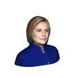 model-5.png Hillary Clinton-bust/head/face ready for 3d printing