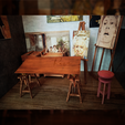 Artists-Room-Furniture-Collection_Miniature-16_2.png Art Table  LAGKAPTEN MITTBACK  |  MINIATURE ARTIST ROOM FURNITURE COLLECTION