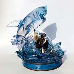 Naruto-GK-shark-Hoshigaki-Kisame-GK-model (1).png Free STL file Kisame Shark, Naruto・3D printer design to download