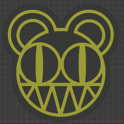 Captura.png STL file Radiohead logo・3D print design to download