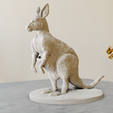 kangaroo-body-1.png kangaroo statue stl 3d print file
