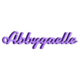 Abbygaelle.stl KEY DOOR FIRST NAME FEMALE Abbygaelle