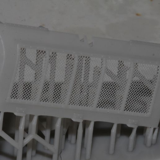 Replacement air outlet grille for Dragon T-34-85 kits 3D model