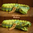IMG_0557-copy.jpg STL-Datei Klapperschlange-Gelenkspielzeug, bedruckbarer Körper, einrastbarer Kopf, niedliche Flexi・Design für den 3D-Druck zum Herunterladen