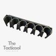 6x20-front.png 20 Gauge 6 Shell Universal Tactical Side Shell Holder for Benelli, Remington, Mossberg, and more Shotguns
