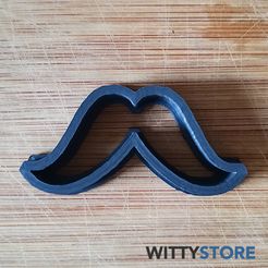 Cookie-Cutter-Moustaches-N3-P3.jpg Archivo STL BIGOTES N2 - CORTADOR DE GALLETAS・Objeto imprimible en 3D para descargar