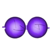 boule 17 (1).stl Calendrier de l'avent en forme de boule de noel, "print-in-place", sans support, Advent calendar in the shape of a Christmas ball, "print-in-place", without support