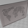 map.png 3D map of the world, handdrawn picture with frames