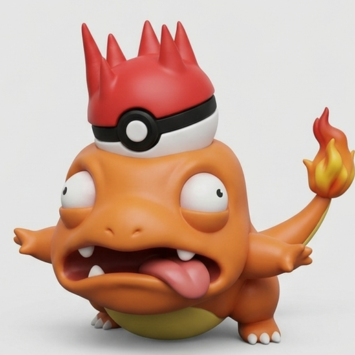 Charmander Getting Crushed by a Poké Ball