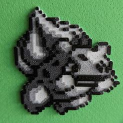 1000002628.jpg Free STL file Bulbasaur sprite - single extruder print・3D printable design to download